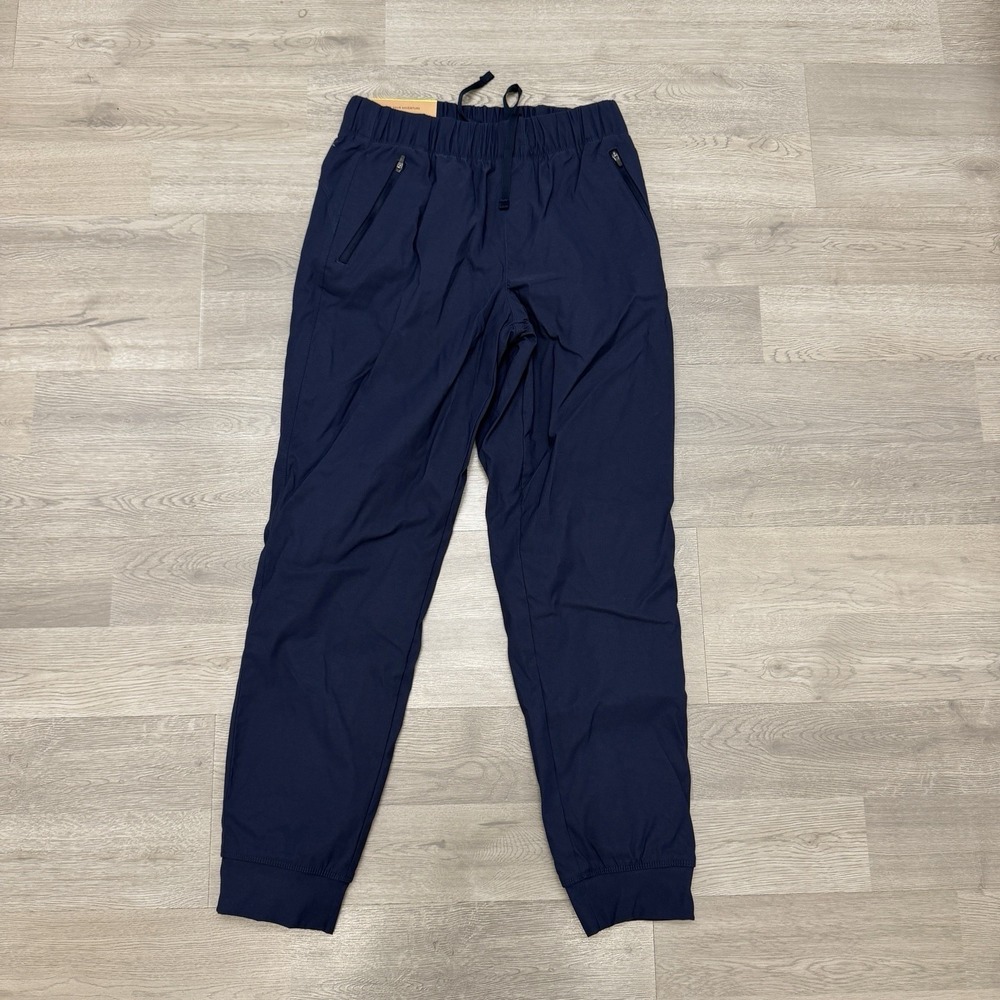 Eddie Bauer Fleece Lined Jogger Pants Womens 6 Navy Stretch‎ Hiking Outdoor